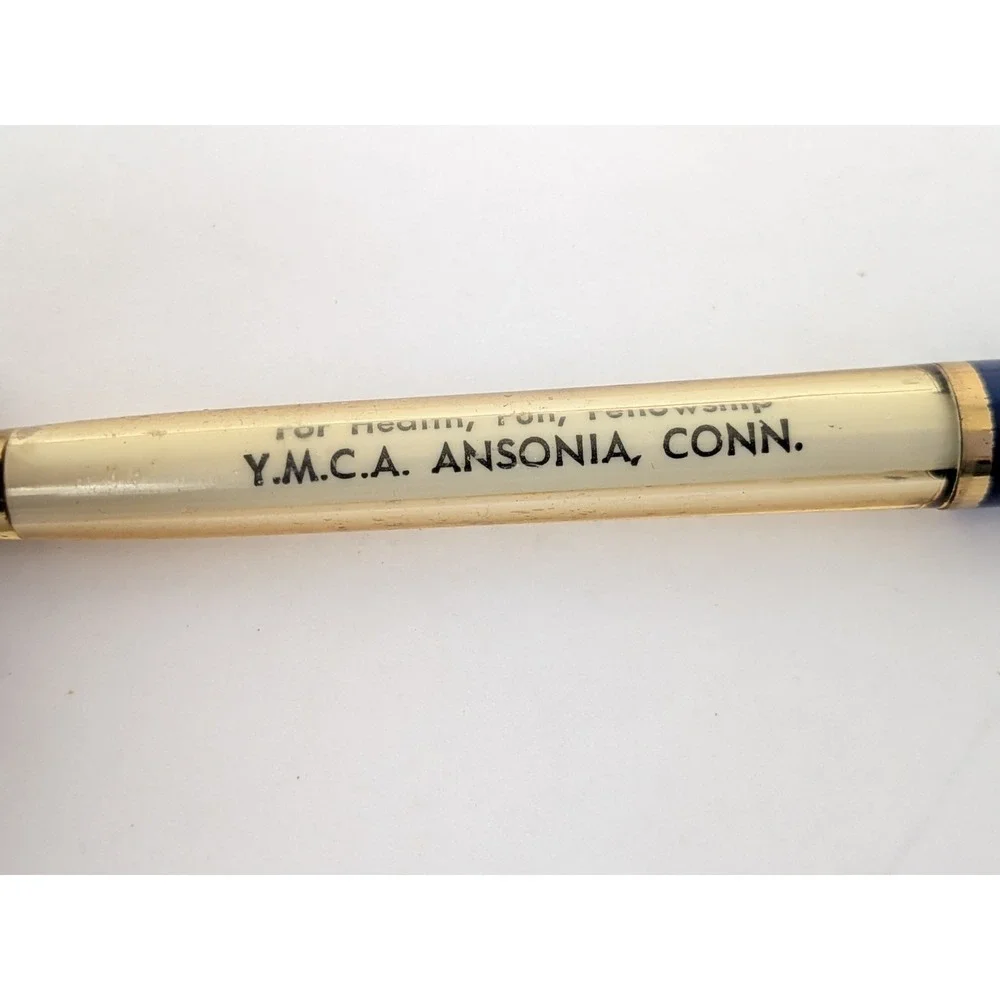 US PENCIL CO Vintage YMCA Amity Connecticut Y Mens Club  Advertising Pen